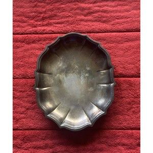 Vintage Oval Chippendale International Silver Company #694 Tray/Shallow Bowl